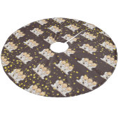 Niedliche Caroling Angels Fleece Treppenhaus Weihnachtsbaumdecke (Schrägansicht)