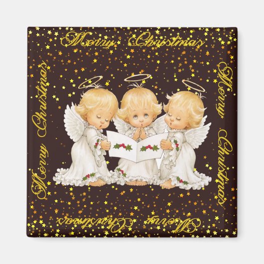 Niedliche Caroling Angels-Magnete Magnet (Vorne)