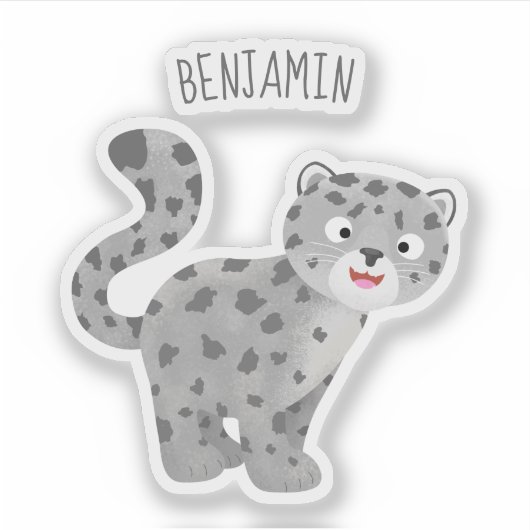 Niedliche Cartoon-Abbildung Aufkleber (Vorderseite)