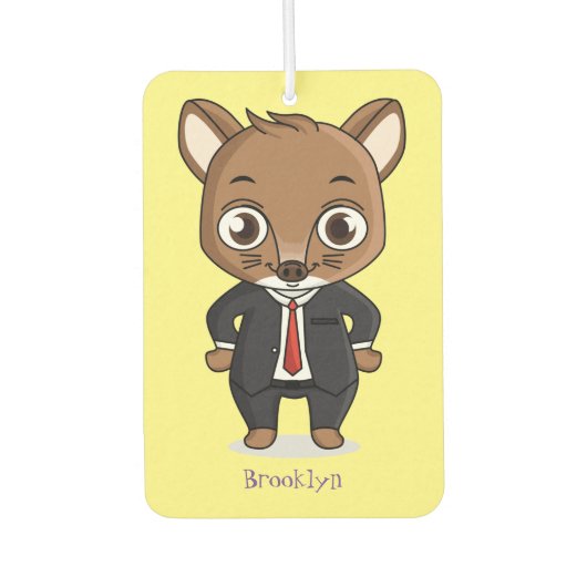 Niedliche Cartoon-Abbildung Autolufterfrischer (Vorderseite)