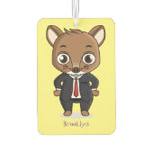 Niedliche Cartoon-Abbildung Autolufterfrischer (Rückseite)