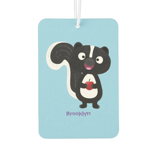 Niedliche Cartoon-Abbildung Autolufterfrischer (Rückseite)