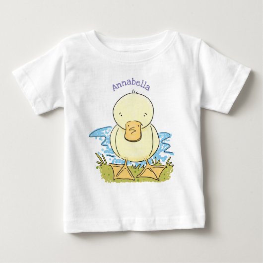 Niedliche Cartoon-Abbildung Baby T-shirt (Vorderseite)
