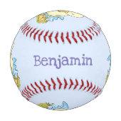 Niedliche Cartoon-Abbildung Baseball (Vorderseite)