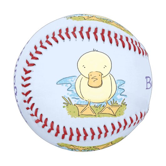 Niedliche Cartoon-Abbildung Baseball (Vorderseite Links)