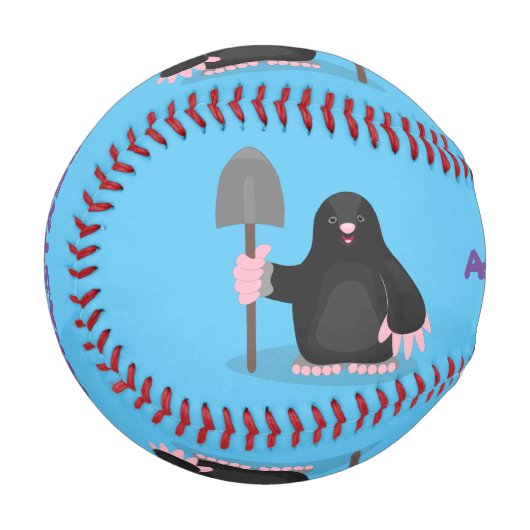 Niedliche Cartoon-Abbildung Baseball (Vorderseite Links)