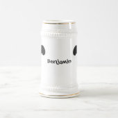 Niedliche Cartoon-Abbildung Bierglas (Mittel)