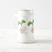 Niedliche Cartoon-Abbildung Bierglas (Vorderseite Links)