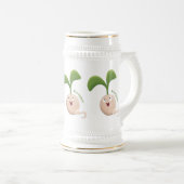 Niedliche Cartoon-Abbildung Bierglas (VorderseiteRechts)