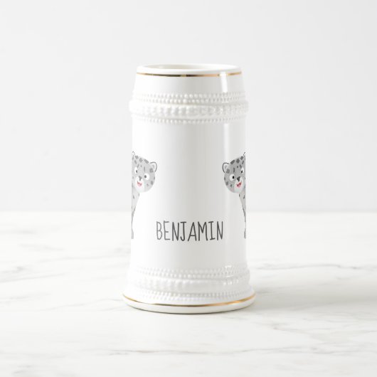 Niedliche Cartoon-Abbildung Bierglas (Mittel)