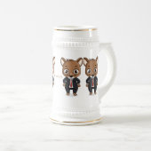 Niedliche Cartoon-Abbildung Bierglas (VorderseiteRechts)