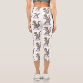 Niedliche Cartoon-Abbildung Capri Leggings (Rückseite)