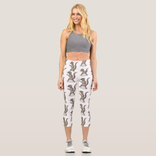 Niedliche Cartoon-Abbildung Capri Leggings