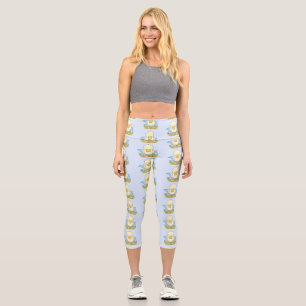 Niedliche Cartoon-Abbildung Capri Leggings