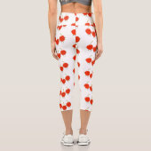 Niedliche Cartoon-Abbildung Capri Leggings (Rückseite)