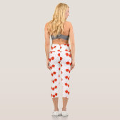 Niedliche Cartoon-Abbildung Capri Leggings (Rückseite)