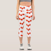 Niedliche Cartoon-Abbildung Capri Leggings (Vorderseite)