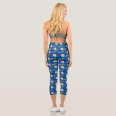 Niedliche Cartoon-Abbildung Capri Leggings (Rückseite)