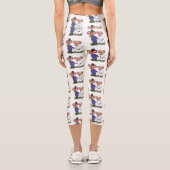 Niedliche Cartoon-Abbildung Capri Leggings (Rückseite)