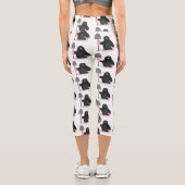 Niedliche Cartoon-Abbildung Capri Leggings (Rückseite)