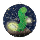 Niedliche Cartoon-Abbildung Dartscheibe (vorne)