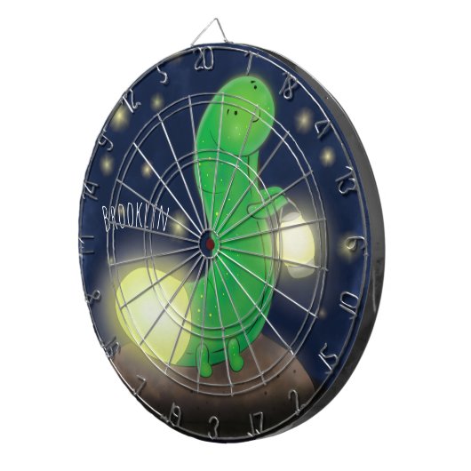 Niedliche Cartoon-Abbildung Dartscheibe (Vorderseite rechts)