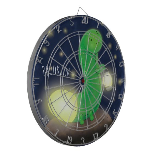 Niedliche Cartoon-Abbildung Dartscheibe (Vorderseite Links)