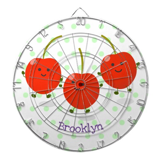 Niedliche Cartoon-Abbildung Dartscheibe (vorne)