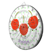 Niedliche Cartoon-Abbildung Dartscheibe (Vorderseite rechts)