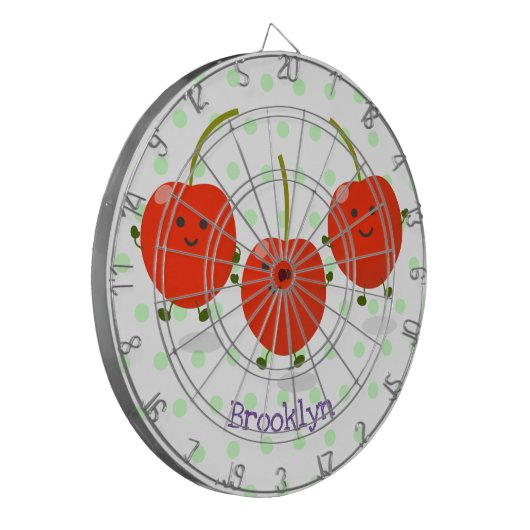 Niedliche Cartoon-Abbildung Dartscheibe (Vorderseite Links)