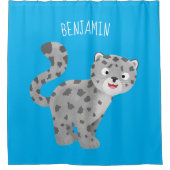 Niedliche Cartoon-Abbildung Duschvorhang (Vorderseite)