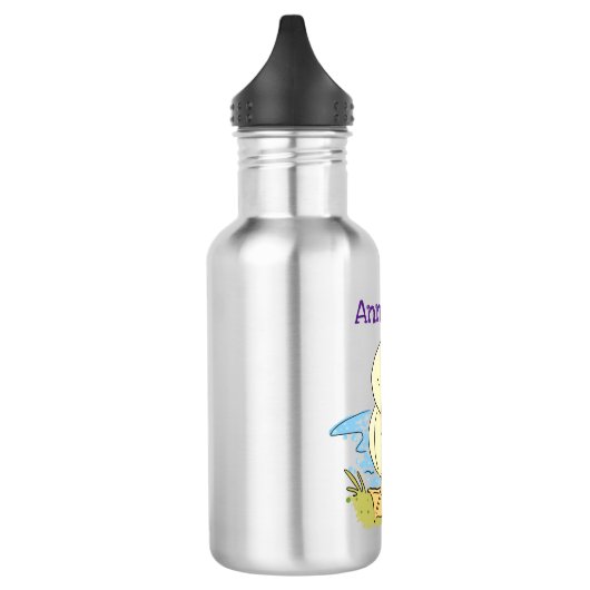 Niedliche Cartoon-Abbildung Edelstahlflasche (Links)