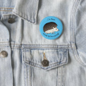 Niedliche Cartoon-Abbildung eines Igels Button (Beispiel)