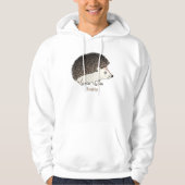 Niedliche Cartoon-Abbildung eines Igels Hoodie (Vorderseite)