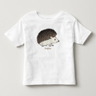 Niedliche Cartoon-Abbildung eines Igels Kleinkind T-shirt
