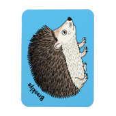 Niedliche Cartoon-Abbildung eines Igels Magnet (Vertikal)
