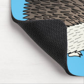 Niedliche Cartoon-Abbildung eines Igels Mousepad (Ecke)