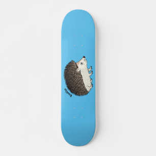 Niedliche Cartoon-Abbildung eines Igels Skateboard