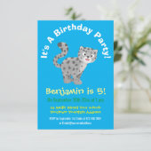 Niedliche Cartoon-Abbildung Einladung (Stehend Vorderseite)