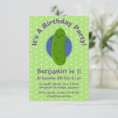 Niedliche Cartoon-Abbildung Einladung (Stehend Vorderseite)