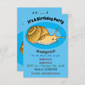 Niedliche Cartoon-Abbildung Einladung (Vorne/Hinten)