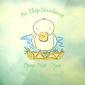 Niedliche Cartoon-Abbildung Fensteraufkleber (Blatt 3)