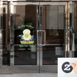 Niedliche Cartoon-Abbildung Fensteraufkleber