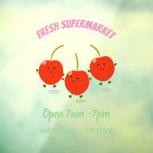 Niedliche Cartoon-Abbildung Fensteraufkleber (Blatt 3)