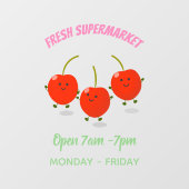 Niedliche Cartoon-Abbildung Fensteraufkleber (Blatt)