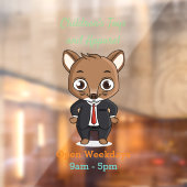 Niedliche Cartoon-Abbildung Fensteraufkleber (Blatt 2)