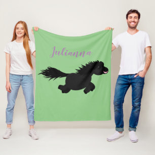 Niedliche Cartoon-Abbildung Fleecedecke