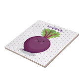 Niedliche Cartoon-Abbildung für glückliche Rübenwu Fliese (Seite)