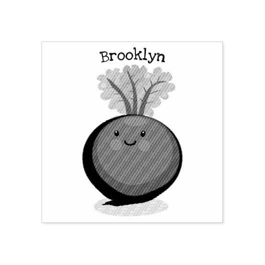 Niedliche Cartoon-Abbildung für glückliche Rübenwu Gummistempel (Prägung)