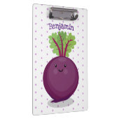 Niedliche Cartoon-Abbildung für glückliche Rübenwu Klemmbrett (Rechts)